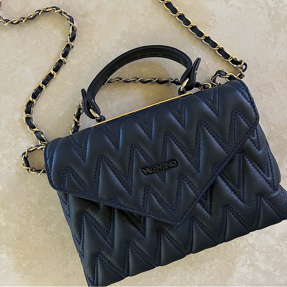 VALENTINO BY MARIO VALENTINO
Lynn Quilted Leather Top Handle Bag